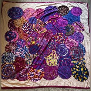 Sassy Jones Vintage 51x51 in Silk Scarf